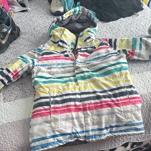 Burton Multicolor Striped Kids Raincoat